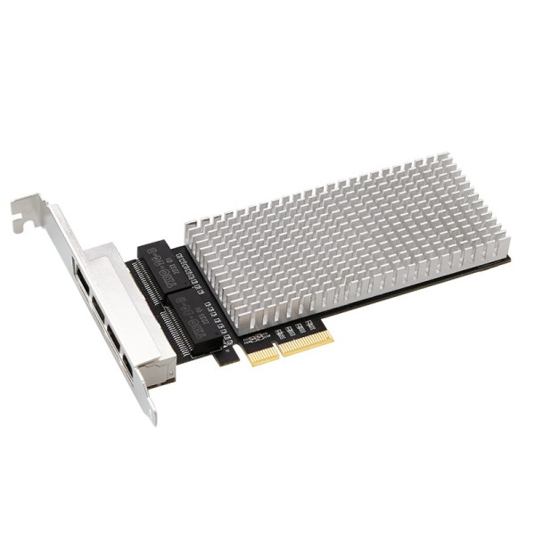 Intel I226 Quad 2.5 Gigabit Ethernet PCI-E Network Expansion Card RJ45 LAN Adapter Low Profile Bracket