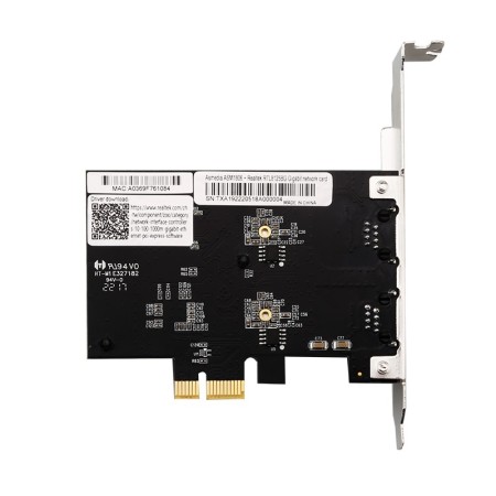 100M/1000M/2.5G NIC Network Adatper, Dual Ports,RJ-45, with Realtek RTL8125BG Controller, Support synology/PVE/Vmware 100M/1000M/2.5G NIC Network Adatper, Dual Ports,RJ-45, with Realtek RTL8125BG Controller, Support synology/PVE/Vmware