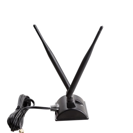 WiFi Antenna with RP-SMA Male Connector, 2.4GHz 5GHz Dual Band Antenna Magnetic Base for PCI-E WiFi Network Card USB Adapter