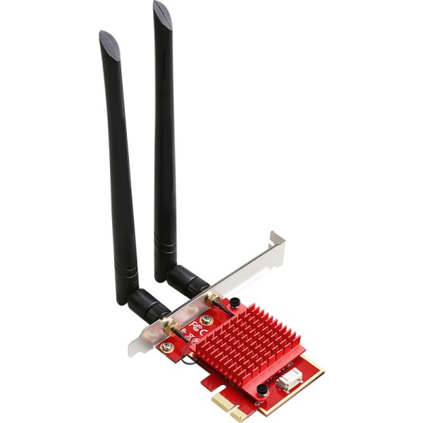 WiFi6E PCIe WiFi Card Intel AX210 Bluetooth 5.2 Tri-Band 6G/5.8G/2.4GHz Wireless WiFi Network Card,MU-MIMO,Ultra-Low Latency