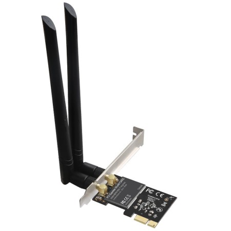 Wireless-AC 1200Mbps (2.4GHz 300Mbps and 5GHz 867Mbps) PCIE WiFi Adapter, PCIE WiFi Card  for Windows 11,10, 8.x, 7 (