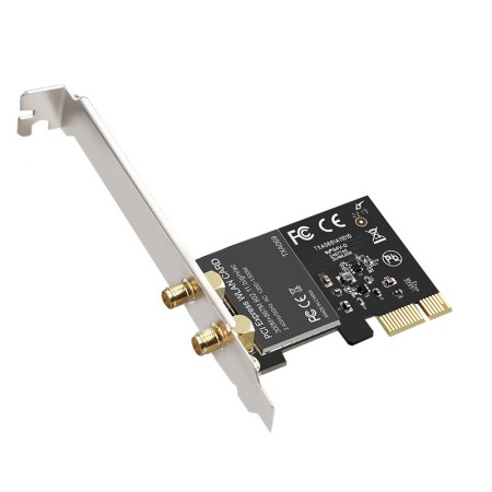 Wireless-AC 1200Mbps (2.4GHz 300Mbps and 5GHz 867Mbps) PCIE WiFi Adapter, PCIE WiFi Card  for Windows 11,10, 8.x, 7 (