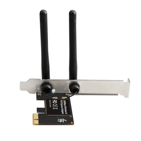 Wireless N 2.4GHz 300Mbps PCIE Wireless Network Adapter for Windows 11,10,8.1,8,7, XP, Windows Server Linux PCs, PCIE WiFi Card