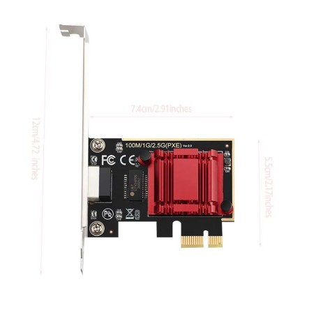 2.5G PCIe Network Adapter RTL8125B LAN Controller,PCI Express Gigabit Ethernet Card for Windows/Linux/MAC,Low Profile,RJ45,PXE 2.5G PCIe Network Adapter RTL8125B LAN Controller,PCI Express Gigabit Ethernet Card for Windows/Linux/MAC,Low Profile,RJ45,PXE